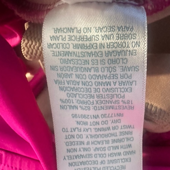 NWOT Kona Sol Hot Pink One-Piece Crochet Detail Swimsuit Size XL - Picture 15 of 15